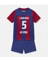 Barcelona Inigo Martinez #5 Domácí dres pro děti 2023-24 Krátký Rukáv (+ trenýrky)